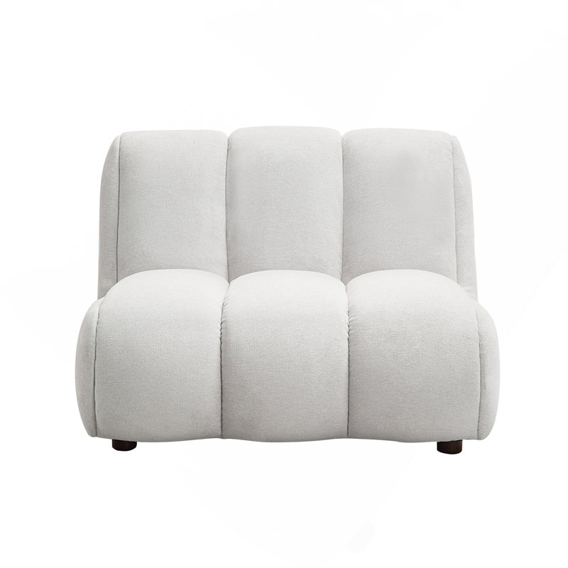 Chaise en lin blanc ivoire