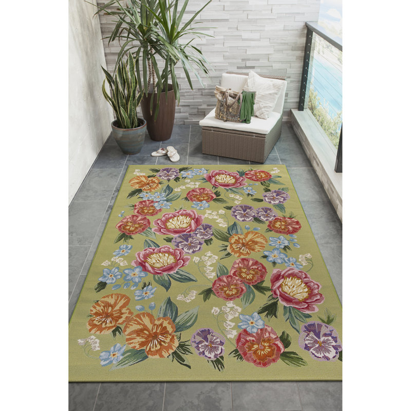 Kincaid Secret Garden Indoor/Outdoor Area Rug, Rectangle 8'10" x 11'9"