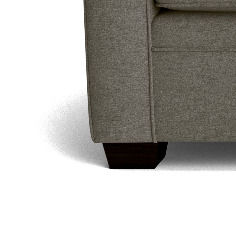 Quaker Upholstered 84'' Sofa, Entice Mist, Espresso
