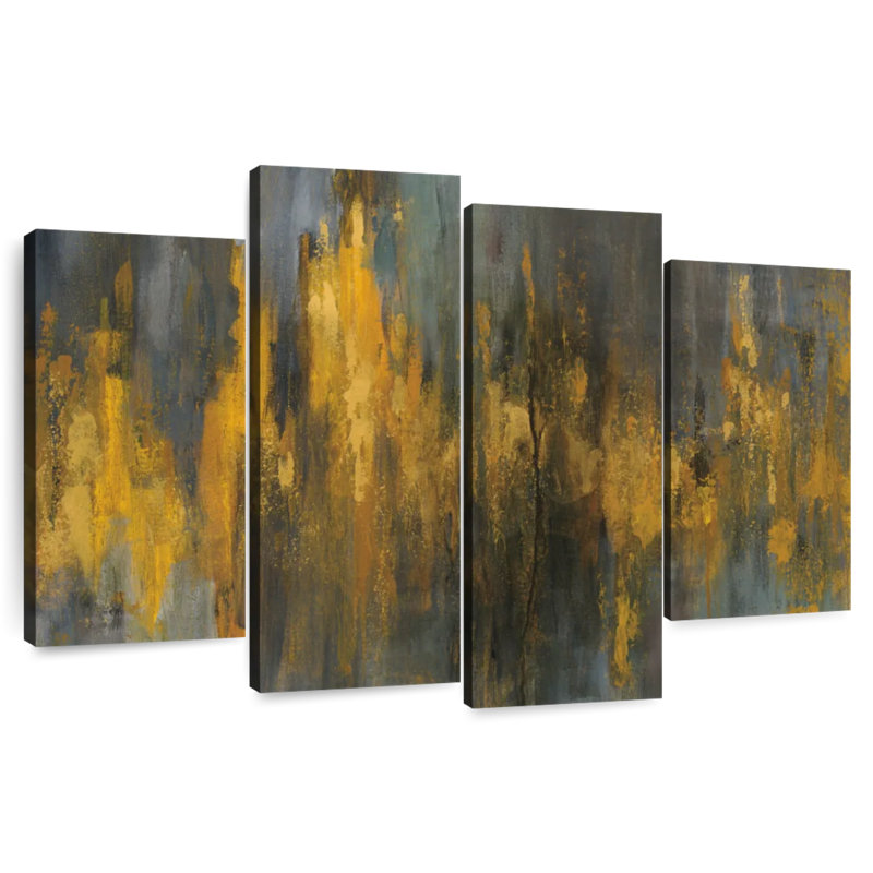 Avery Black And Gold, 48" H x 75" W