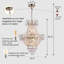 Lustre en cristal Traditional Gold Empire K9-370576701-370576703