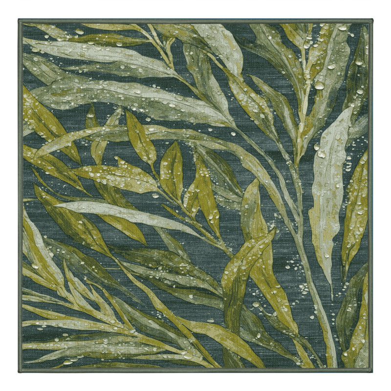 Tapis vert lavable à la machine, Carré 8 pi