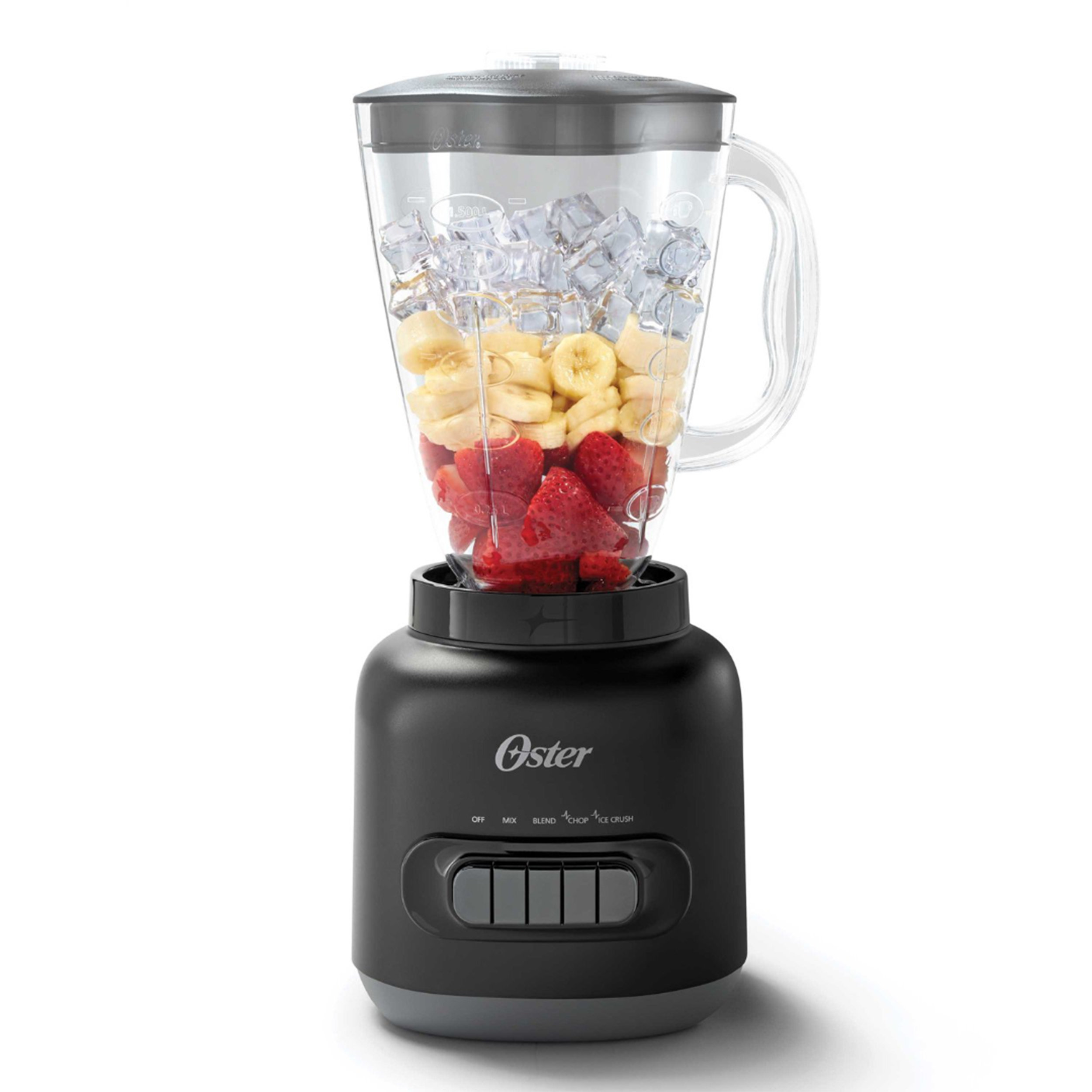 BLACK+DECKER PowerCrush Multi-Function Blender with 6-Cup Glass Jar, 4  Speed Settings, Silver