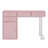 Arbadella Vanity Makeup Desk, Rectangle Accent Manicure Table with Cabinet-1888140675