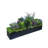 Artificial Pre-Made Succulent Wood Planter Arrangement 10 Pieces Assorted Fake Succulent Plants