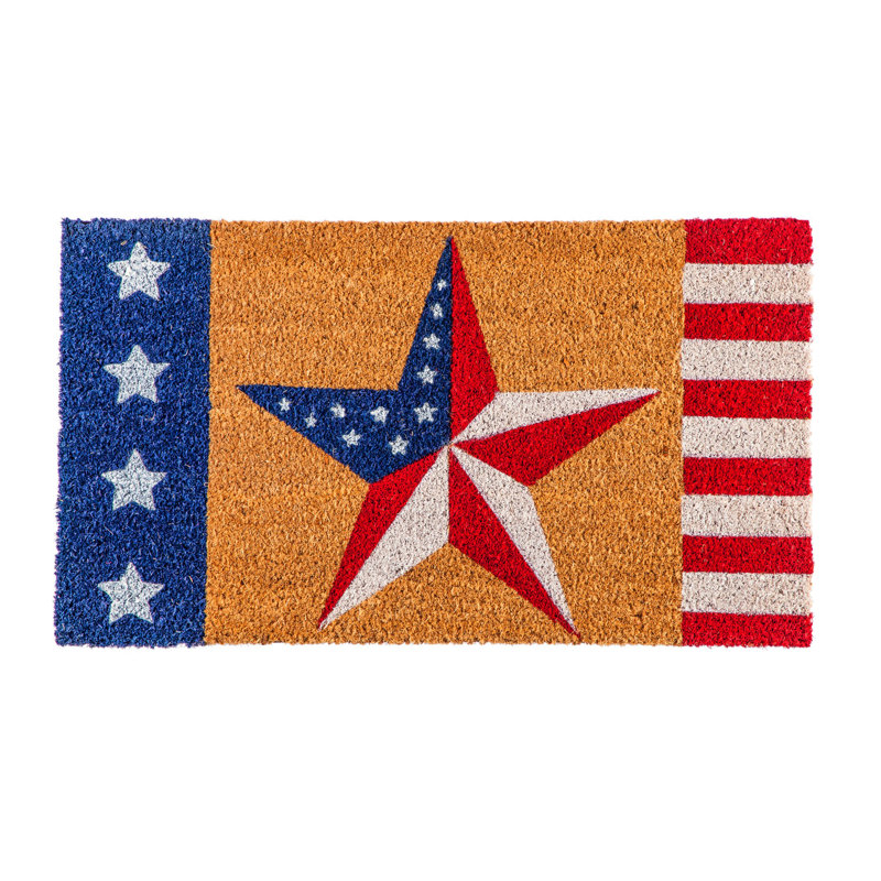 Tapis de porte d’extérieur antidérapant 28 po x 16 po star
