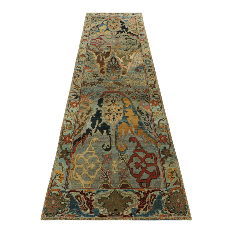 One-of-a-Kind 2'7x10'11 Hand Knotted Area Rug