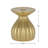Aurelia Ribbed Contour 5" Gold Ceramic Candle Holder-1828706653