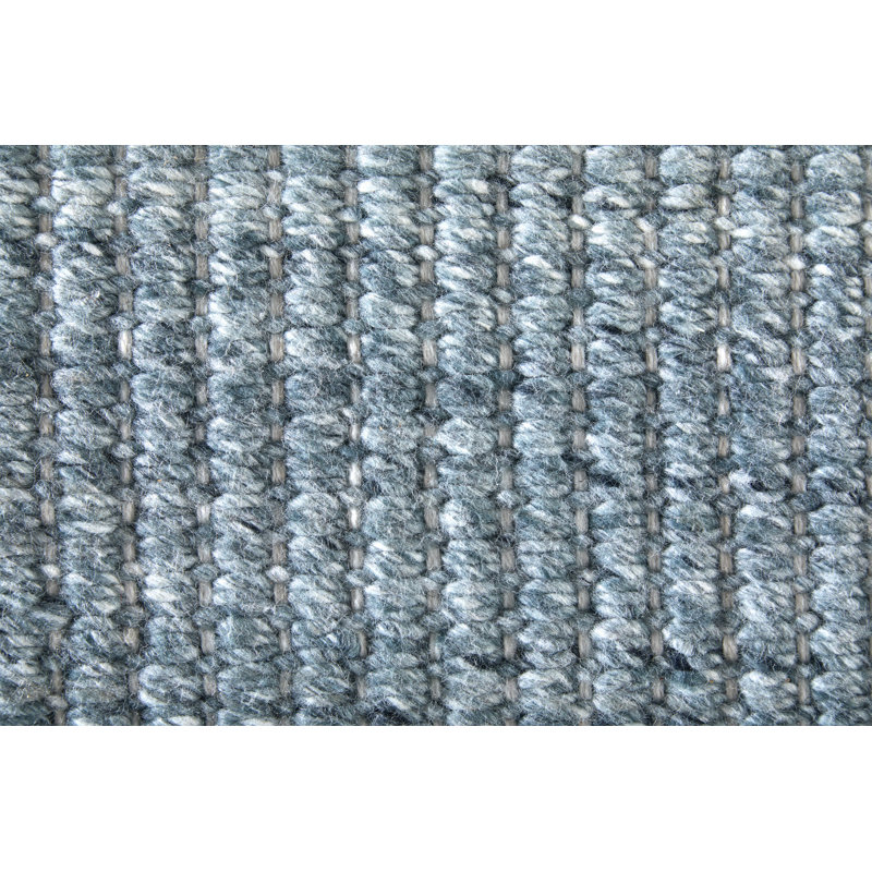Limerick Area Rug in Blue, Rectangle 9' x 12', Dark Blue