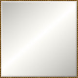 Antique Gold Wave Beveled Signature Mirror