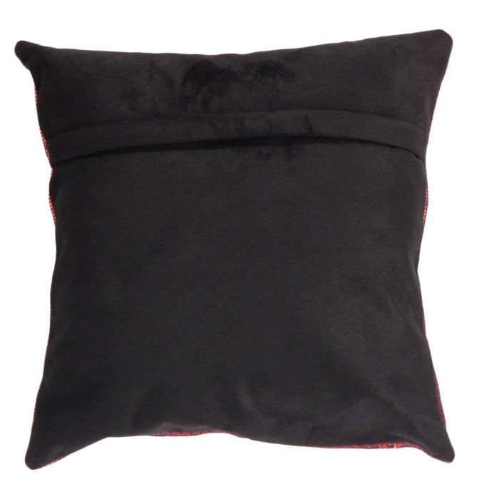 Throw Square Pillow Cover & Insert, Beige/Navy Blue/Gold Oriental
