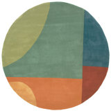 New Wave Hand Woven Wool Geometric Area Rug