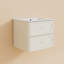 Meuble-lavabo mural 24 po avec comptoir intégré, meuble-lavabo flottant moderne peint à la main avec 2 tiroirs et bords arrondis-132838073-132838075