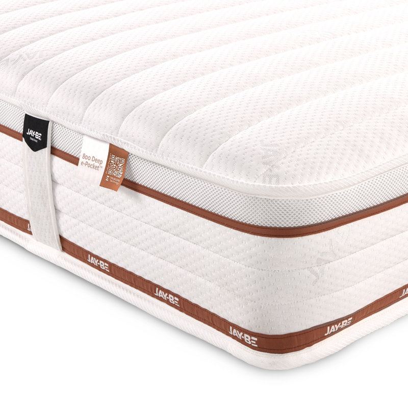 Jay-Be Ryze 800 Pocket Sprung Sustainably Made Mattress, Small Double (4')