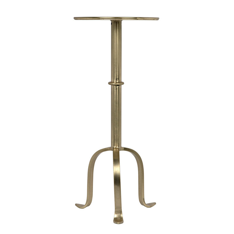 Tini End Table, Antique Brass