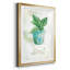 Basilic en pot - Peinture sur toile encadrée-1869211115-1869211114