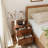 Set Of 2 Mid-Century Modern 2-Drawer Nightstand, Solid Wood Bedroom Bedside Table with Storage-1765225733