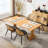 Upholstered Seat Dining Chair With Rattan Back(Set Of 4)-2042356579
