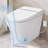 Ceramic Smart Toilet - Heated Seat 4 Levels, Dual Flush, Foot Sensor, Night , Quick Flush Upmarket Compact Seat, Sensor Easy Maintenance