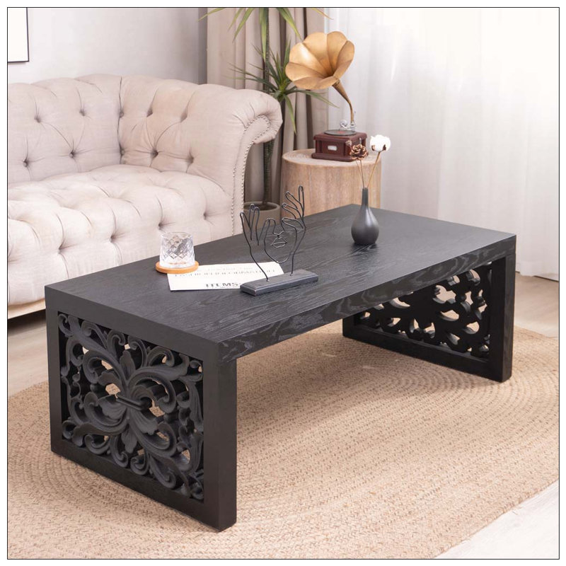 Table basse 47,2 po, Noir