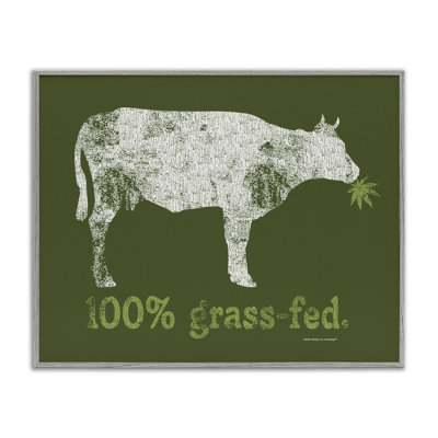 Grass Fed Cow Giclee Art by Higher Learning/Life Is High