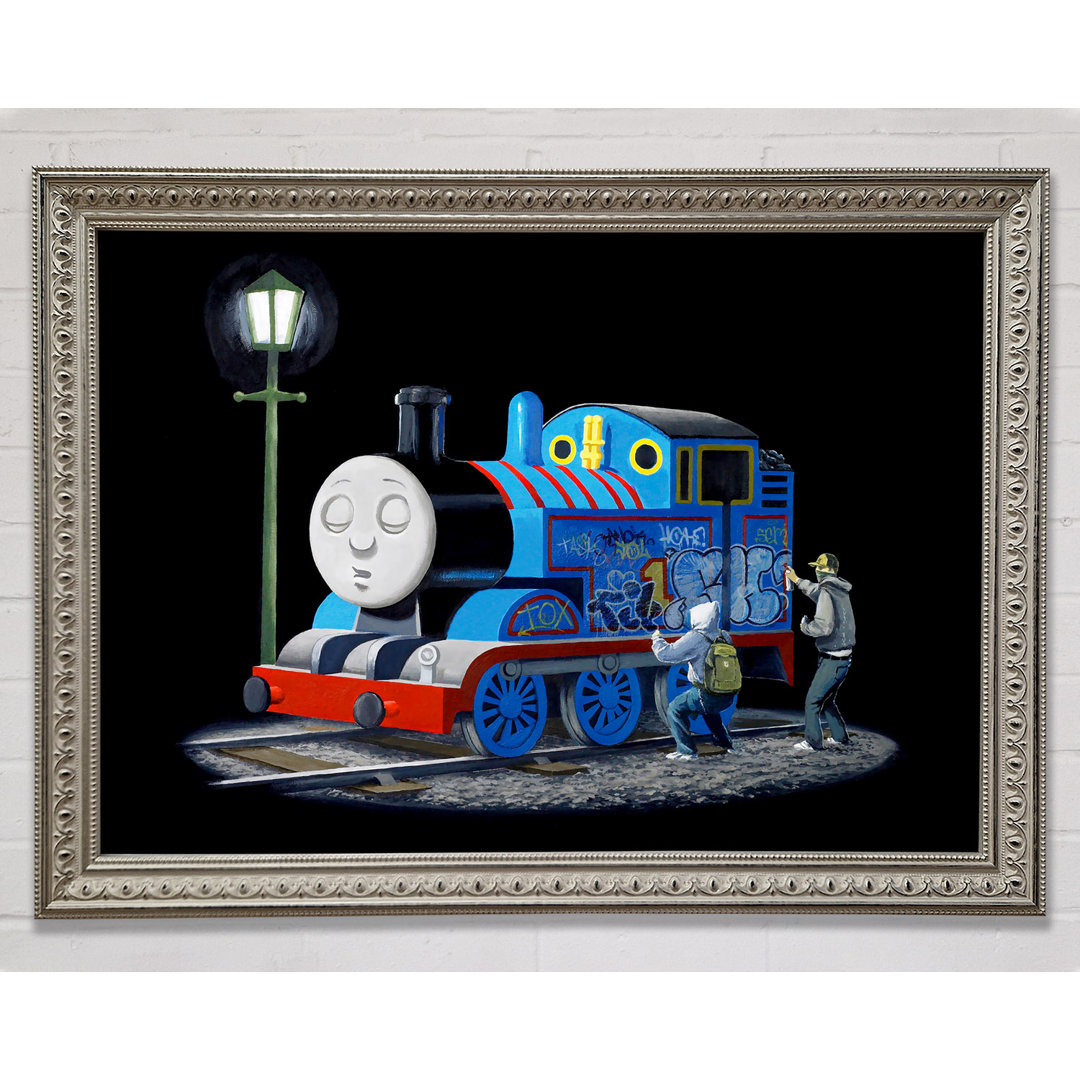 Thomas The Tank Graffiti - Einzelner Bilderrahmen Kunstdrucke