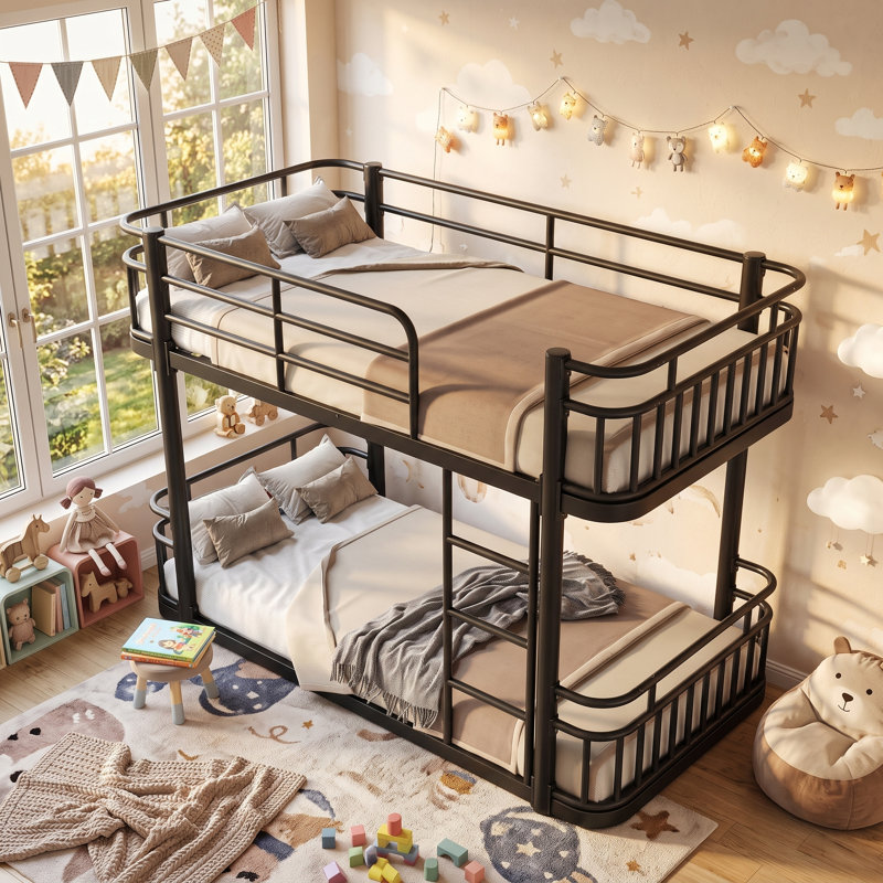 Lit superposé Kittredge, Extra Long Twin, Black