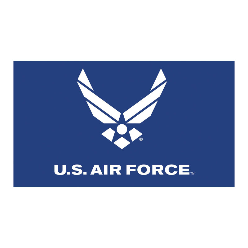 Tapis en PVC de couleur US Air Force, 16 po x 28 po