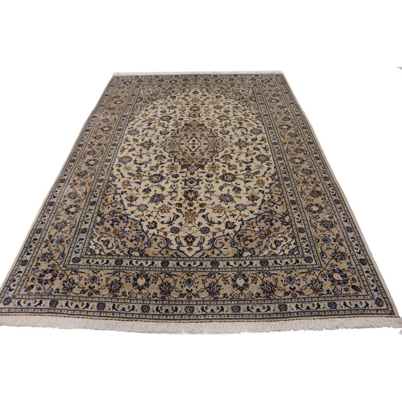 Tapis oriental crème unique 7 x 10 Rashan