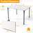 34" Folding Table, Portable Square Folding Card Table