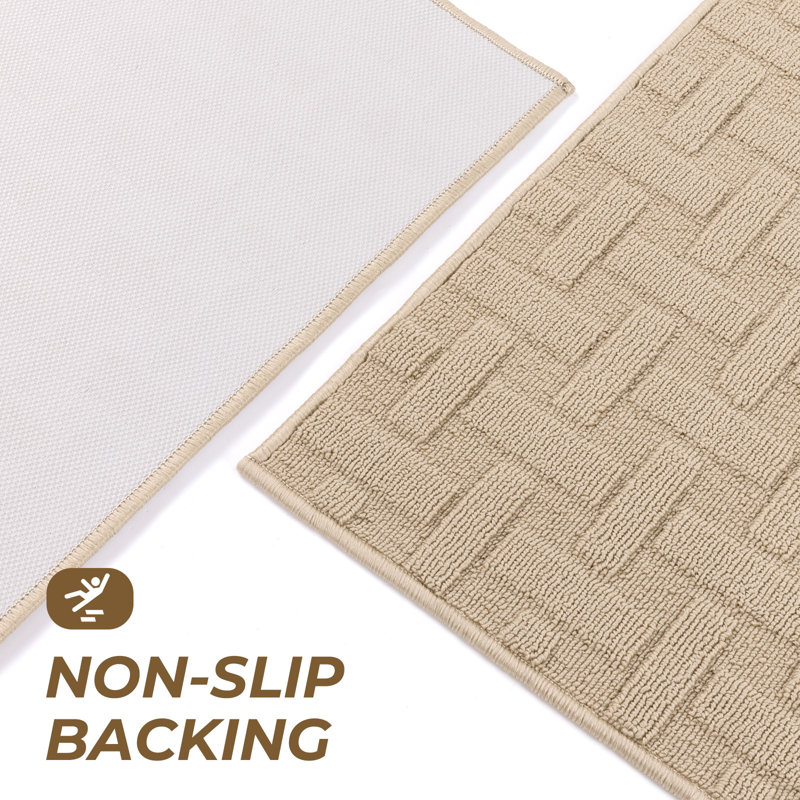 Stain-Resistant Non-Slip Doormat, 32'' W x 48'' L, Beige