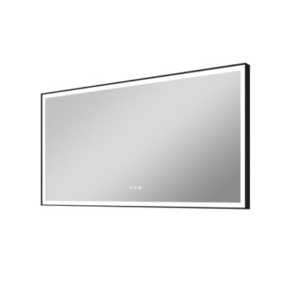 Wall Mounted Bathroom Heavy Duty Framed LED Mirror With Bright Light