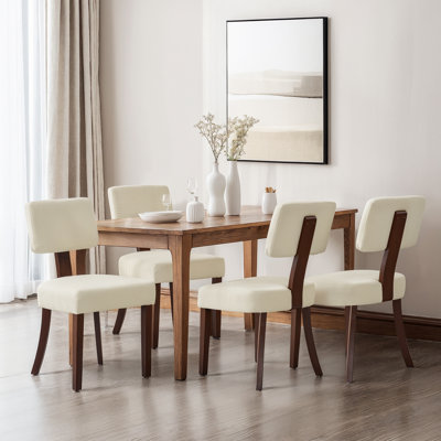 Modern Minimalist Solid Wood Dining Chairs 6-Piece Versatile Dining Chairs