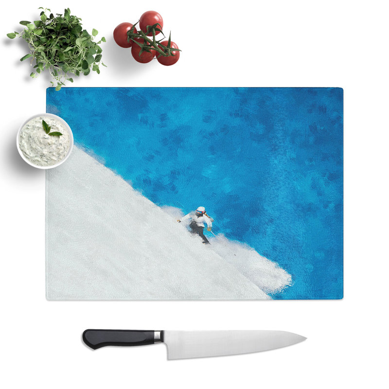 Skiing Vol.1 Chopping Board, 0.4cm H x 28.5cm W x 39cm L