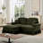 Chenille Loveseat with Flared Arms and ottoman-96757120