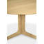 Corto Round Oak Pedestal Dining Table-1300182161