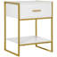 Bogia 45cm W Steel Bedside Table-257591483