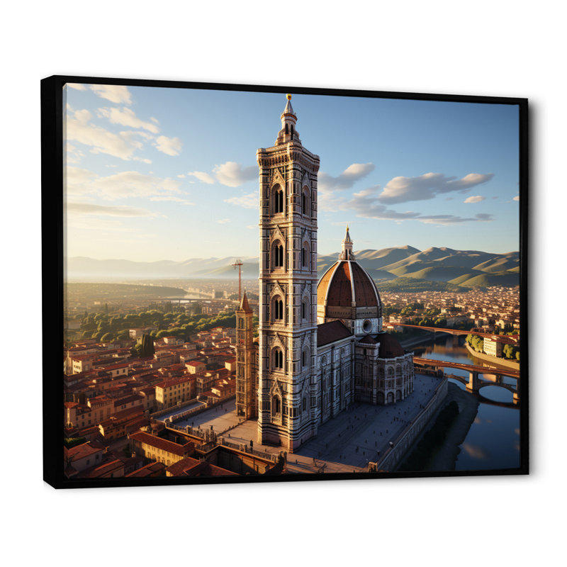 Italy Santa Maria Del - Italy Canvas Prints, H 30 po x l 40 po, Cadre flottant noir