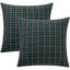 Housses de coussin de Noël écossais tartan écossais 24 x 24 vert-138214184-138214189