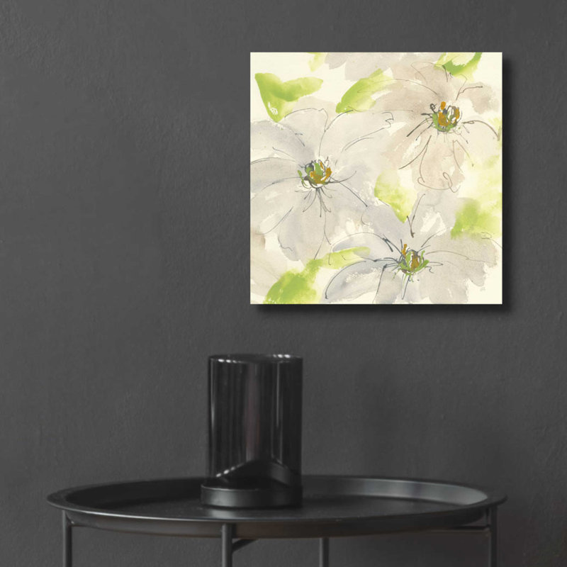 «Dancing Clematis II» par Chris Paschke, H 12 po x l 12 po x P 0,13 po