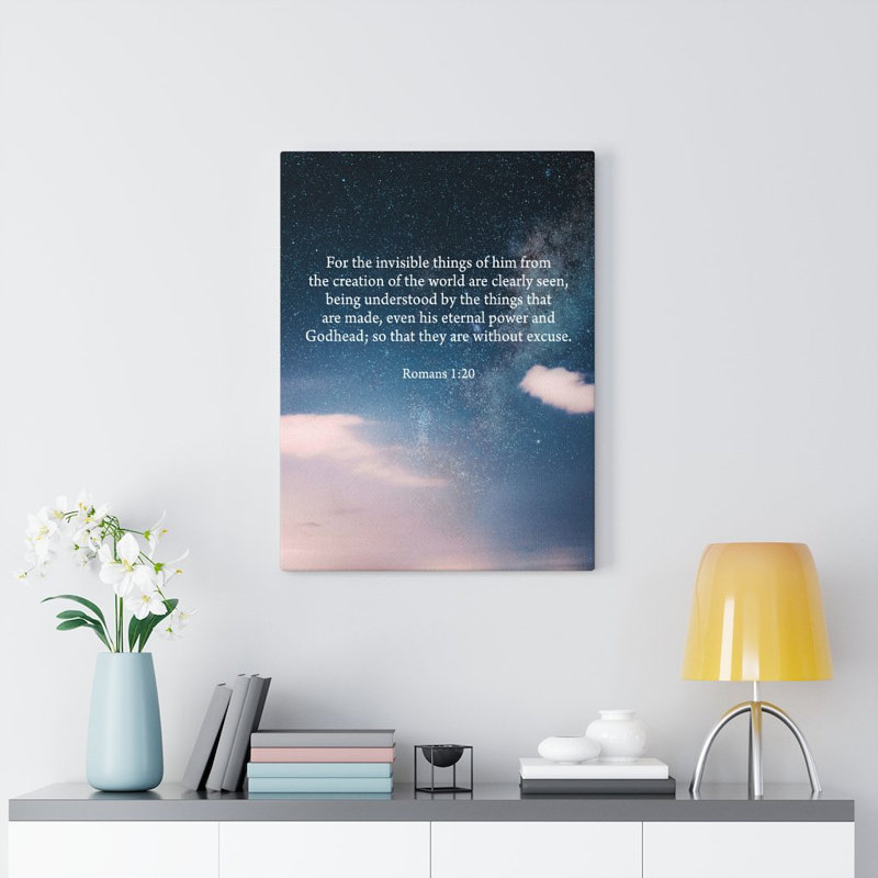 Without Excuse Romans 1 Piece Wrapped Canvas Wall Art, 61cm H x 46cm W