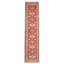 Tapis de couloir unique en laine noué à la main nouvel âge 2 pi 10 po x 11 pi 1 po crème / bleu marine foncé / rouge foncé Aarib