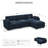 L-Shaped Modular Sectional with Ottoman-2005812734