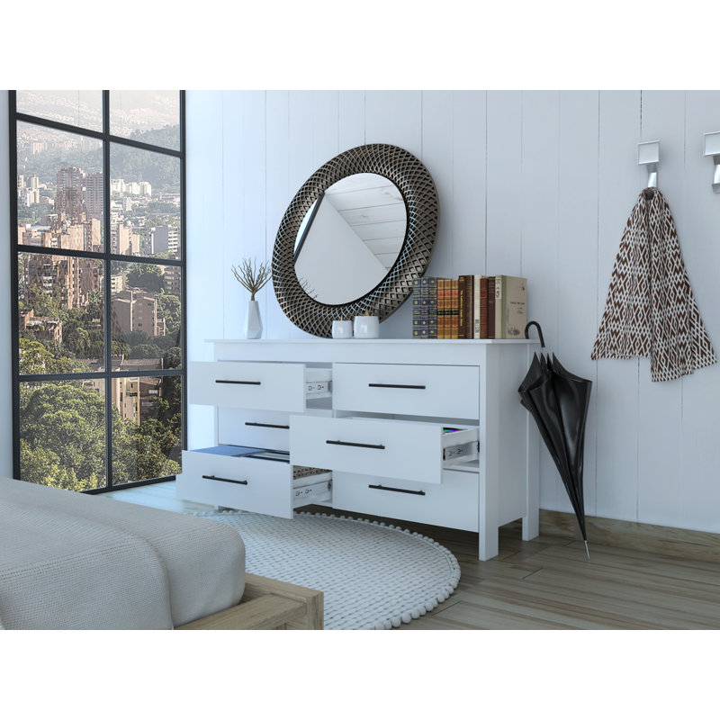 Commode double 59 tiroirs Anastazja, Blanc