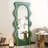 Green Wavy Dressing Mirror, Irregular Floor Mirror, High-End Entryway Full-Length Mirror-1141107817