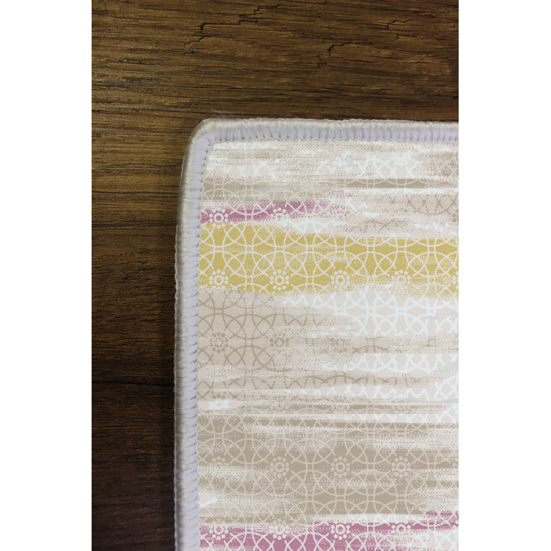 Eco-Friendly Non-Slip Area Rug, 4.6 x 7.2 Feet | 100% Polyester, Antibacterial, Machine Washable | 650 g/m², 0.16 in Pile Height, Digital Print | Perfect for Living Room, Bedroom, and High-Traffic Areas