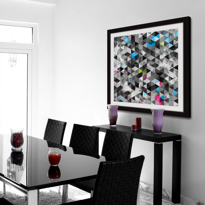 «In The Context» - Cadre photo, impression sur papier, H 32 po x l 32 po x P 1,5 po, Noir