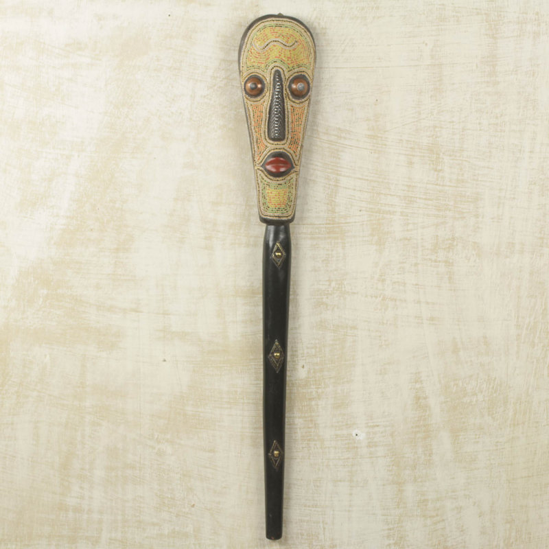 Elzey Handmade Boho People Wall Decor on Solid Wood