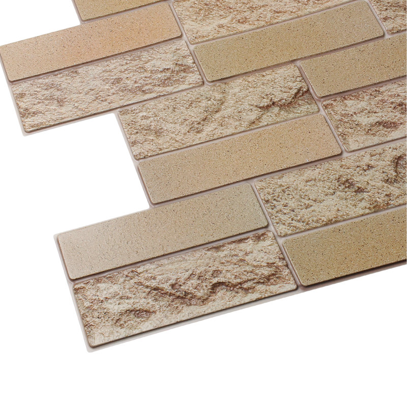 19" x 39" 3D Wall Panel (10-Pack), Mustard Yellow
