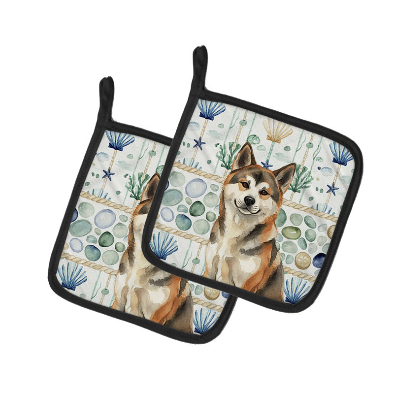 Paire de poignées en verre Sesame Akita